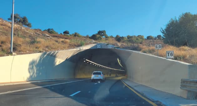 כביש אגרה. מנהרה בכביש 6 צפון