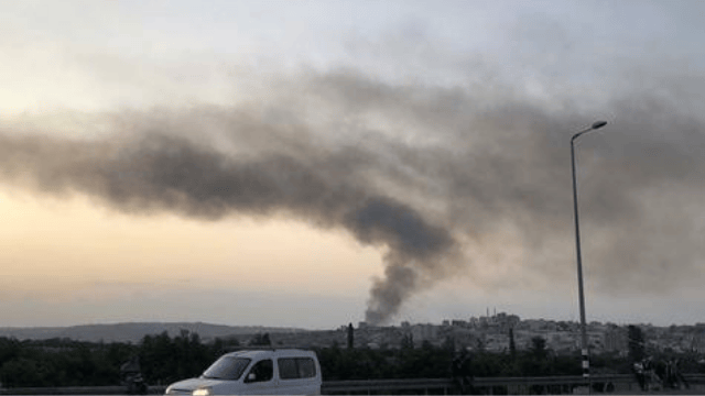 זיהום אוויר משטחי הרשות הפלסטינית