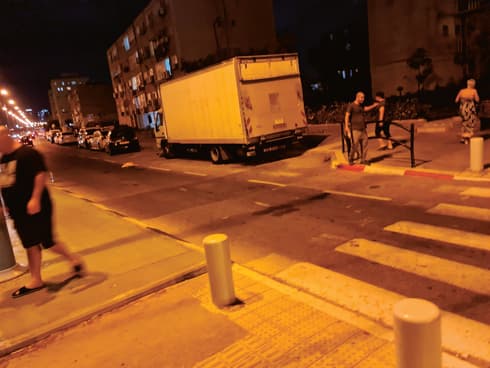זירת התאונה בקרית חיים 