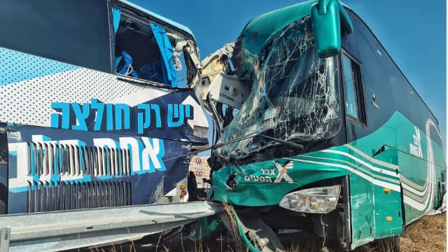 מזירת התאונה בכביש 6
