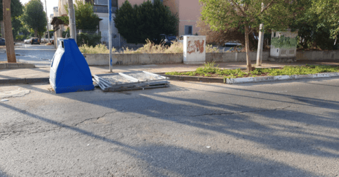 כלוב מיחזור שפורק