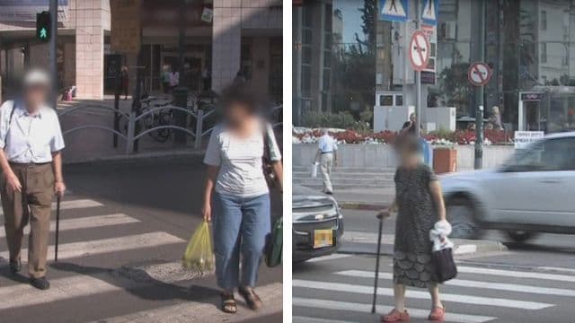 קשישים בכבישי העיר
