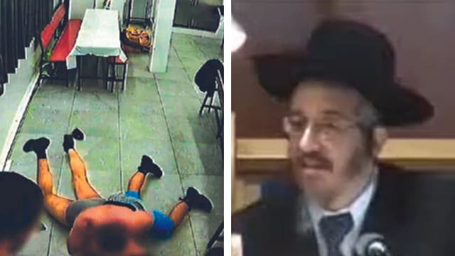 הרב יוסף מוגרבי וצילום מהסרטון שהופץ