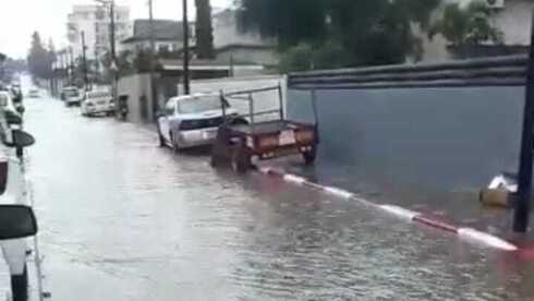 רחוב הטייס בשנה שעברה. התושבים חוששים מהצפות