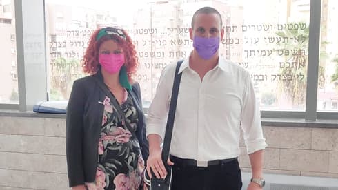גיא שחר ומורן גנון בבית המשפט