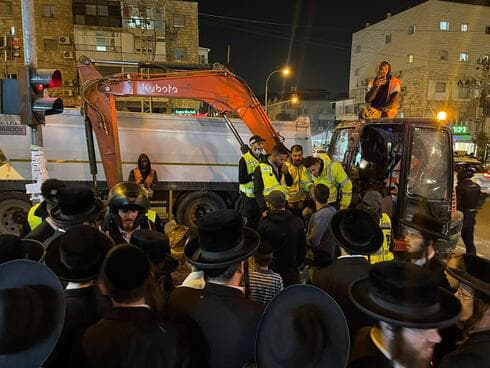 מחאות החרדים הקיצוניים בבר אילן. (למצולמים אין קשר לנאמר)