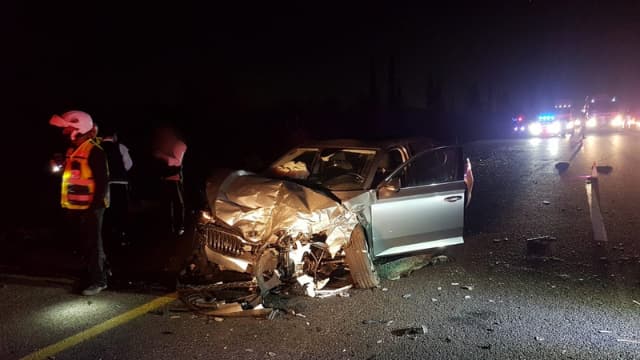 מזירת התאונה הקטלנית