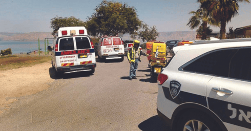 כוח משטרה ומד"א מטפלים באירוע בטבריה