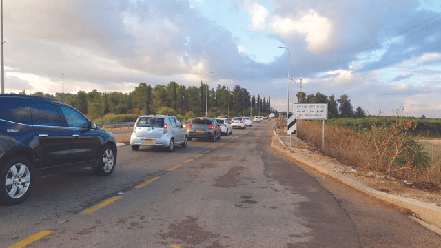 הפקקים באזור. נבחנת אפשרות לפתוח דרך חקלאית