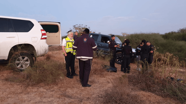 מזירת האירוע בחולות מולדת