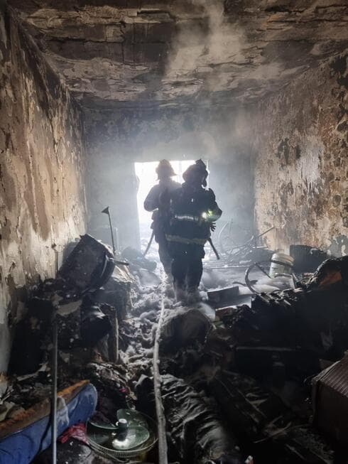 השריפה ברחוב בלבפור בבת ים