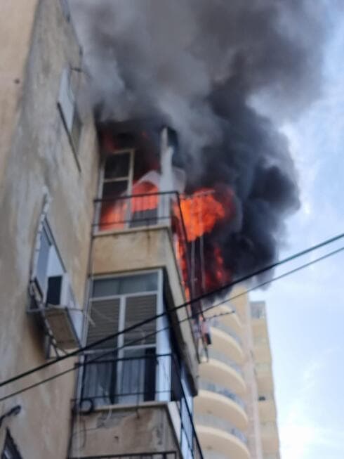 השריפה ברחוב בלבפור בבת ים