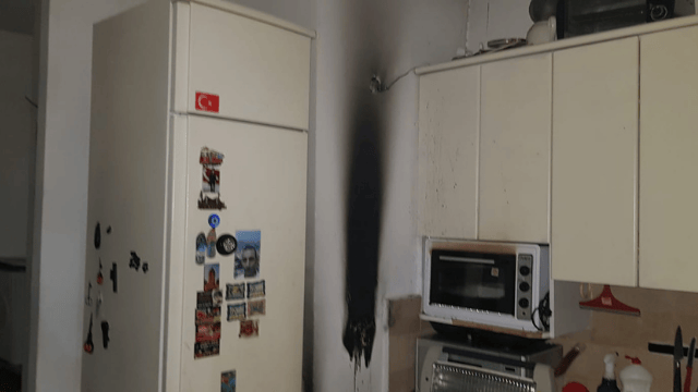 מזירת השריפה בבת ים