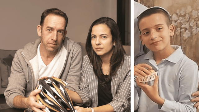 יואב, יפעת ואבי השבוע עם הקסדה. "המסע הזה רק בתחילתו"