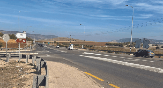 צומת הכניסה לחנתון. סכנת נפשות