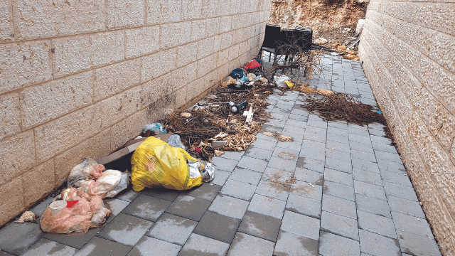  פסולת בשכונת הציפורים, השבוע
