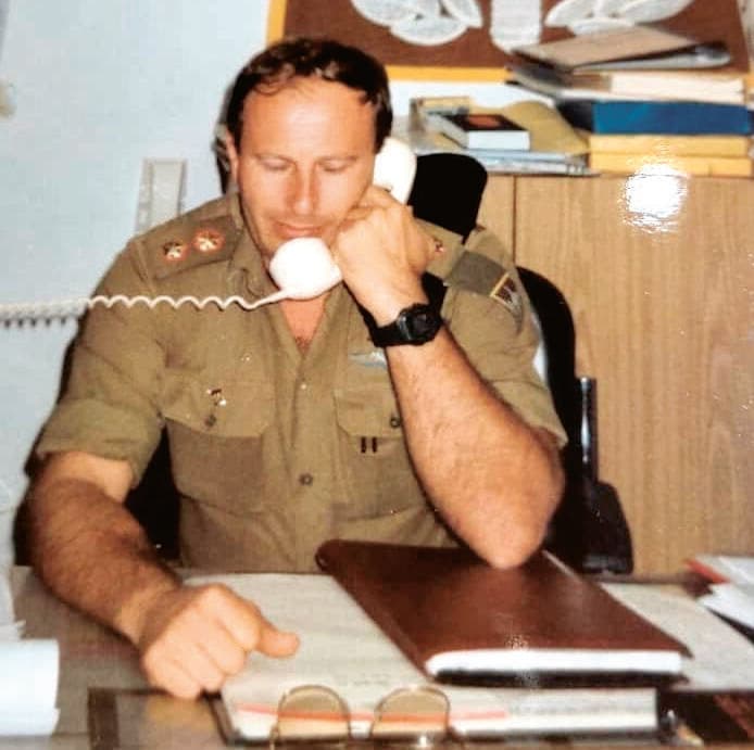 סא"ל אבי דותן בזמן שפיקד על מחוז תבור 