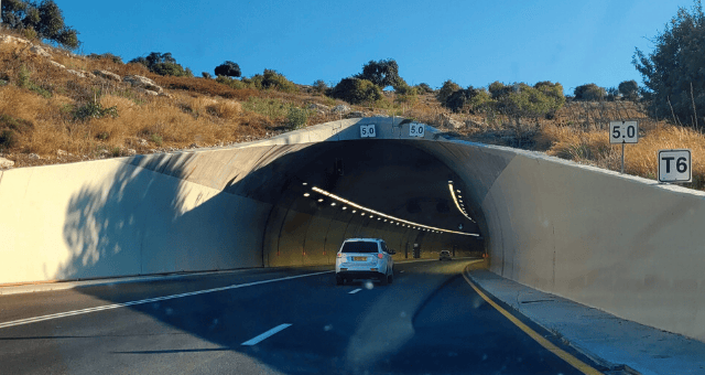 הכניסה למנהרת כביש 6 צפון