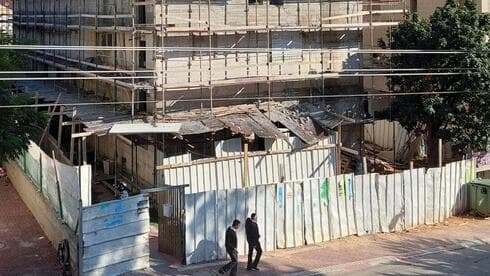 הבניין ברחוב חיש. העבודות טרם הסתיימו