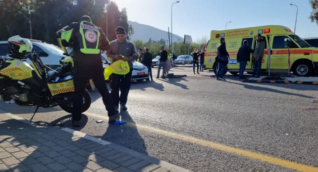 זירת התאונה בצומת כדורי, כביש 65