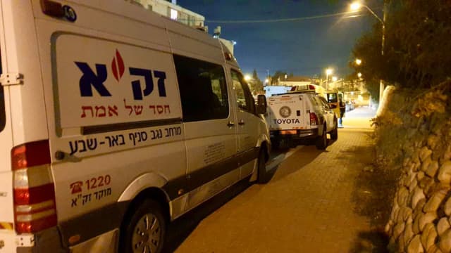 מזירת האירוע בבאר שבע