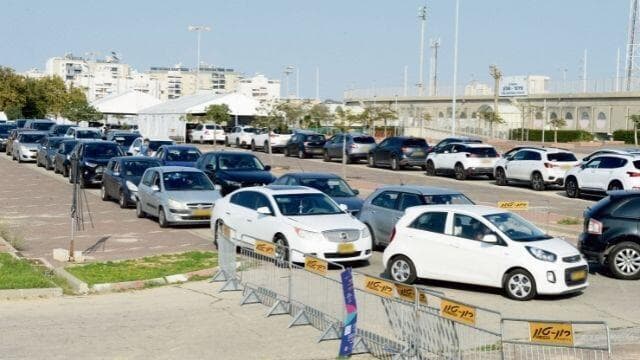 מתחם בדיקת קורונה בבת ים