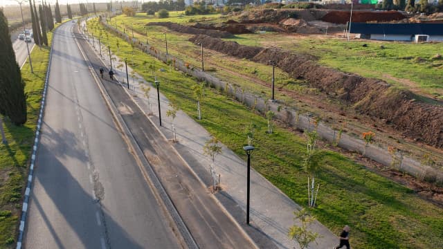 כביש עוקף רחובות - יוצא לעבודות שדרוג