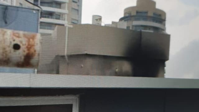 זירת השריפה בבת ים