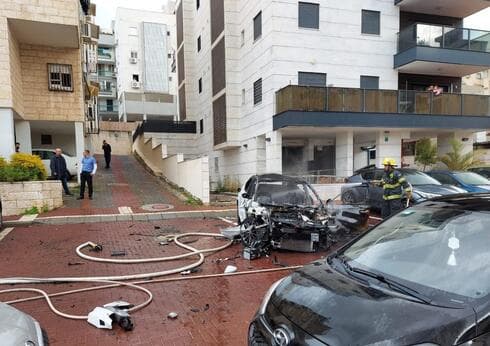 זירת האירוע בנס ציונה