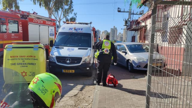 זירת התאונה באיזור התעשייה סגולה