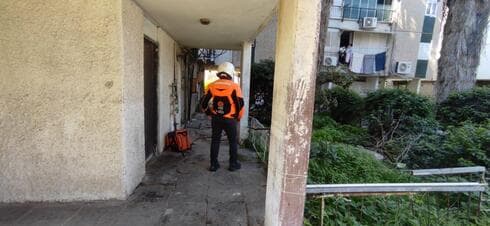 מזירת האירוע בבת ים (צילום: דוברות איחוד הצלה) מזירת האירוע בבת ים