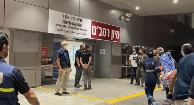 הגעת פצוע ירי לרמב"ם