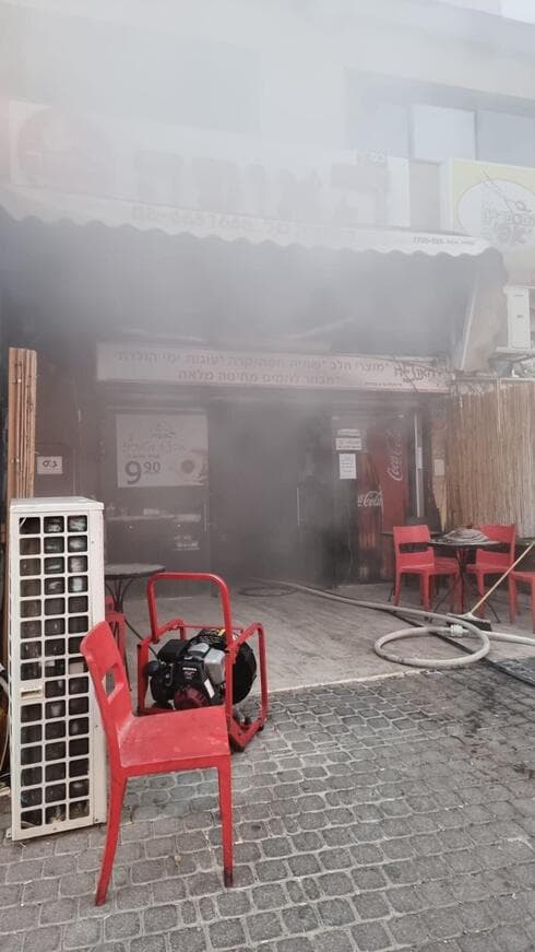 מזירת השריפה בבאר שבע