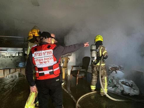 שריפה במתחם צימרים בציפורי