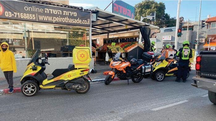 זירת הירי בחנות הירקות ברחוב פינס