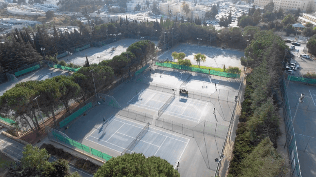 כרגע אין פתרון חלופי. מגרשי הטניס בהר הצופים