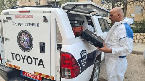 כוחות מז"פ בזירת האירוע ברחוב רד"ק
