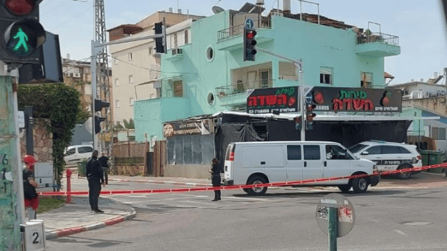 כוחות המשטרה בזירת האירוע