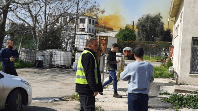 דליפת חומרים מסוכנים מהמפעל בדליה