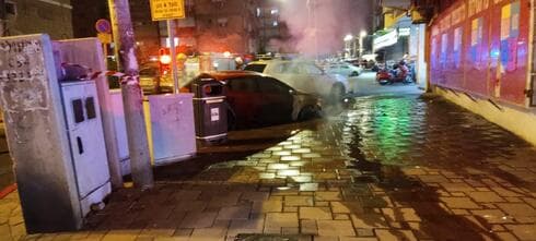 זירת השריפה ברחוב דב הוז