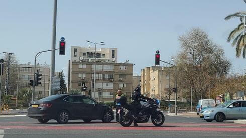 זירת התאונה בצומת צבר