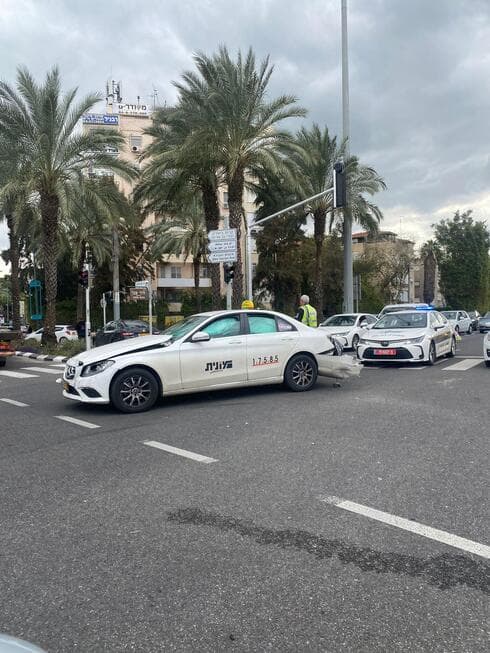 זירת התאונה בצומת צבר
