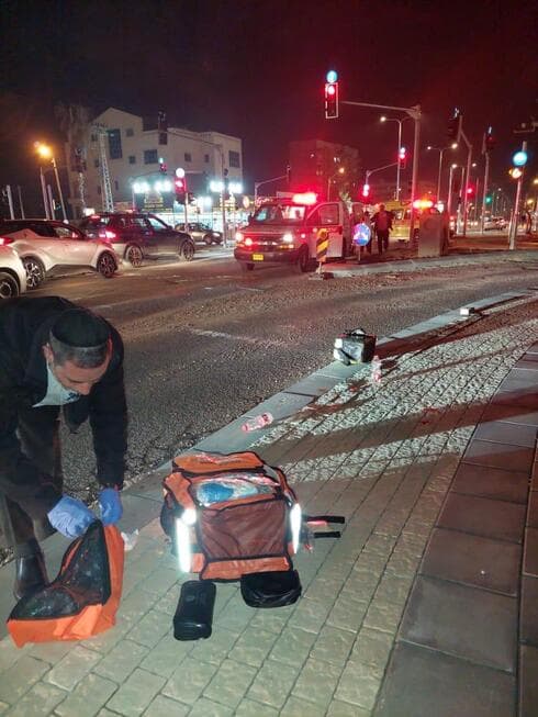 זירת הפיגוע בחדרה