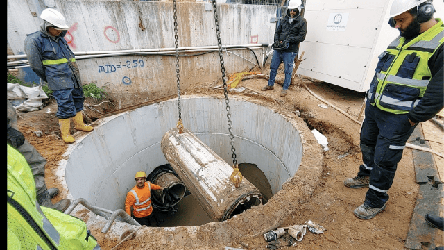 שדרוג הצנרת מתחת לכביש 4