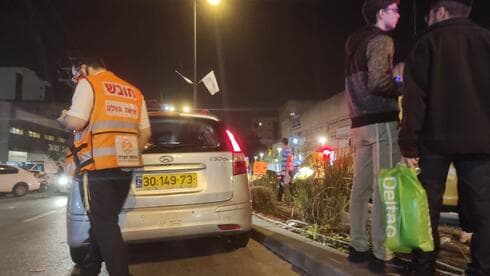 זירת התאונה ברחוב זבולון בקרית אתא