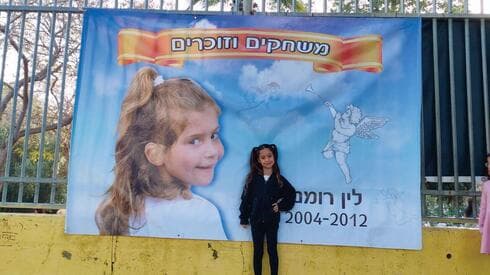 אור על רקע תמונתה של לין ז"ל