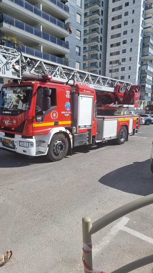 שריפת בלון גז בקרית מוצקין