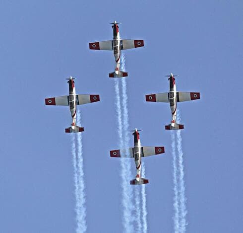 אימון מטוסים בחיפה למטס יום העצמאות