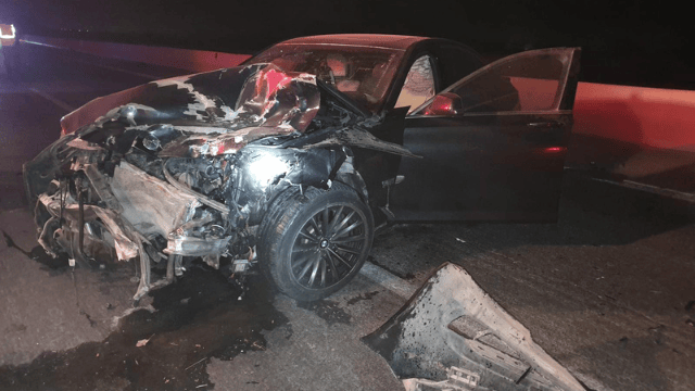 אחד מכלי הרכב המעורבים בתאונה אחד מכלי הרכב המעורבים בתאונה
