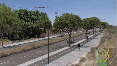 תשריט קטע כביש 4431 בעמק הצבאים